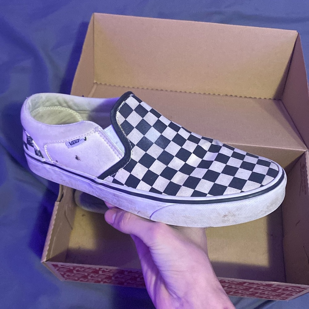Dirty checker vans